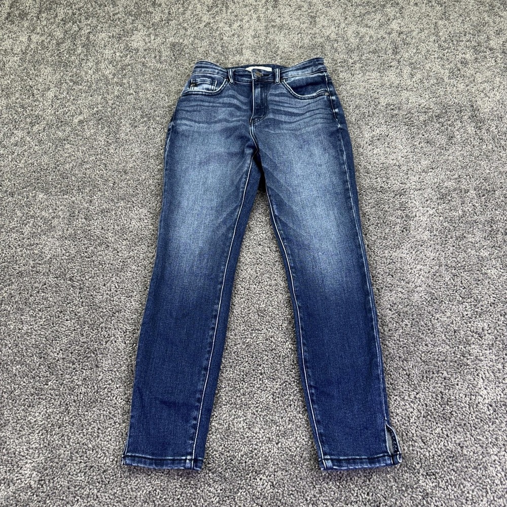 KanCan Jeans Womens 26 Blue Mid Rise Skinny Stretch Denim Medium Wash Casual